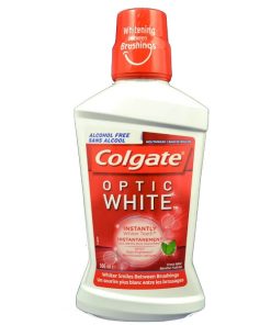 دهانشویه colgate مدل Optic White حجم 500 میلی لیتر