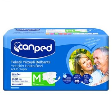 پوشک چسبی بزرگسال جان پد canped سایز M بسته  30 عددی
