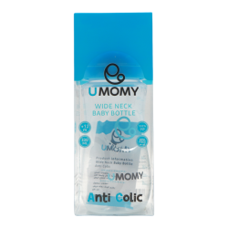 شیشه شیر دهانه عریض پروپیلن یومامی UMOMY کد 470 حجم 330 میل 