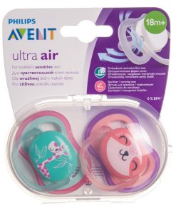 پستانک ارتودنسی فیلیپس اونت (Philips Avent) مدل Ultra air طرح زرافه +18 ماه