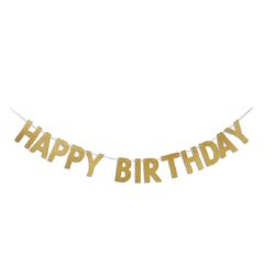ریسه ساده هپی حروف لاتین مدل Happy birthday