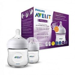 شیشه شیر دو عددی نچرال فیلیپس اونت PHILIPS AVENT حجم 125 میل