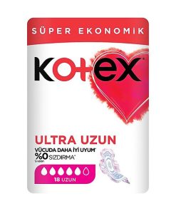 نوار بهداشتی کوتکس Kotex مدل ULTRA UZUN بسته 18 عددی