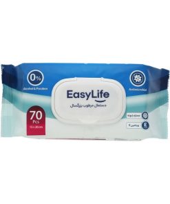 دستمال مرطوب بزرگسالان ایزی لایف easy life بسته 70 عددی