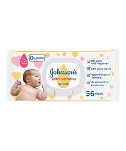 دستمال مرطوب 56 عددی درب دار جانسون Johnsons