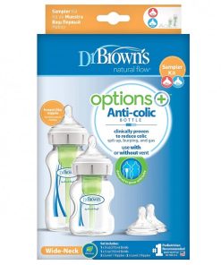 شیشه شیر طلقی 2 عددی 270 و 150 میل  آپشن پلاس دکتر براون DrBrowns