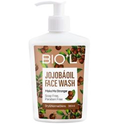 کرم ژل شستشوی صورت بیول BIOL مناسب پوست‌های نرمال تا خشک حجم 380ml