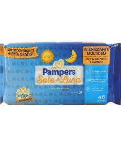 دستمال مرطوب کودک پمپرز Pampers مدل Sole e Luna بسته 46 عددی