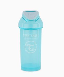 لیوان آبمیوه خوری نی دار تویست شیک TWISTSHAKE آبی پاستلی 360 میل