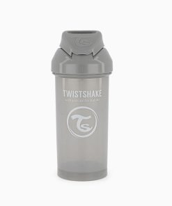 لیوان آبمیوه خوری نی دار تویست شیک TWISTSHAKE طوسی 360 میل