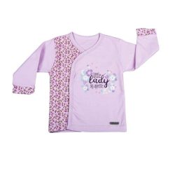 تی شرت جلو دکمه دار دخترانه آستین بلندکوکالو طرح Little Lady