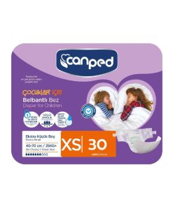 پوشک چسبی بزرگسال جان پد canped سایز XS بسته 30 عددی