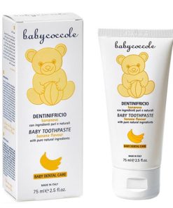 خمیردندان با طعم موز بی بی کوکول Babycoccole حجم 75 میلی لیتر