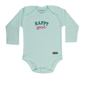 بادی دخترانه آستین بلند کوکالو Cocalo طرح Happy girl