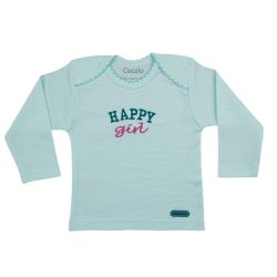 تی شرت دخترانه آستین بلند کوکالو Cocalo طرح Happy girl