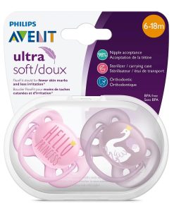 پستانک ارتودنسی فیلیپس اونت (Philips Avent) مدل Ultra Soft طرح پرنسس 6 تا 18 ماه