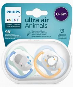 پستانک ارتودنسی فیلیپس اونت (Philips Avent) مدل Ultra Soft طرح نهنگ 0 تا 6 ماه