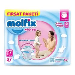 پوشک شورتی مولفیکس ترک سایز 7 بسته 27 عددی