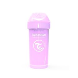لیوان آبمیوه خوری نی دار تویست شیک TWISTSHAKE بنفش 360 میل