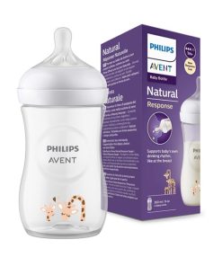 شیشه شیر نچرال ریسپانس فیلیپس اونت PHILIPS AVENT طرح زرافه 260 میل