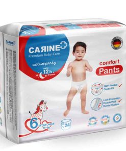 پوشک شورتی کارین Carine سایز 6 بسته 24 عددی