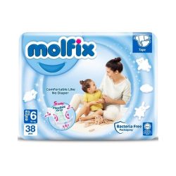 پوشک مولفیکس ترک سایز 6 بسته 38 عددی