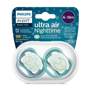 پستانک ارتودنسی ultra air شبرنگ فیلیپس اونت (Philips Avent) سایز ۶ تا ۱۸ ماه