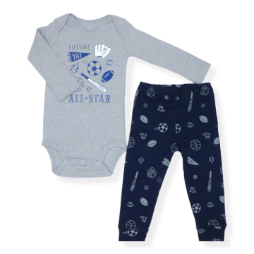 ست بادی و شلوار بچه گانه پسرانه کارترز Carters مدل baseball