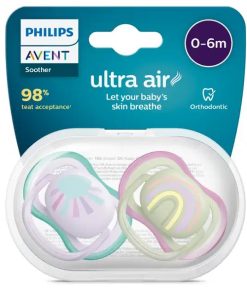 پستانک ارتودنسی فیلیپس اونت (Philips Avent) مدل Ultra air طرح خورشید