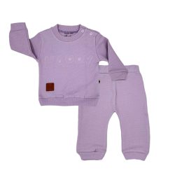 ست بلوز و شلوار بیسکوئیتی بیبی دی baby day بنفش
