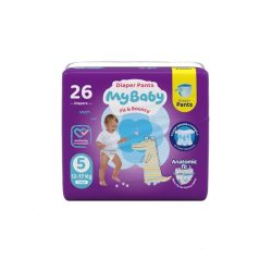 پوشک مای بیبی شورتی سایز 5 بسته 26 عددی