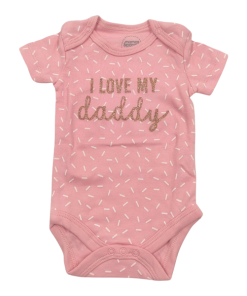 بادی دخترانه آستین کوتاه mamas & papas طرح love daddy