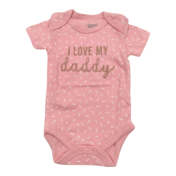 بادی دخترانه آستین کوتاه mamas & papas طرح love daddy