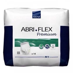 پوشک کامل بزرگسال ابری فلکس ABRI-FLEX سایز M1 بسته 14 عددی