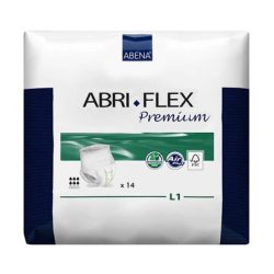 پوشک کامل بزرگسال ابری فلکس ABRI-FLEX سایز L1 بسته 14 عددی