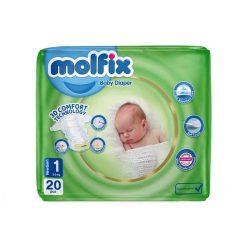 پوشک مولفیکس سایز ۱ بسته 20 عددی