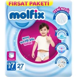 پوشک شورتی مولفیکس سایز 7 بسته 27 عددی